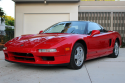 1991 Acura NSX in Formula Red over Black