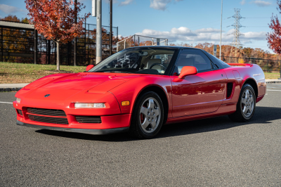 1991 Acura NSX in Formula Red over Ivory