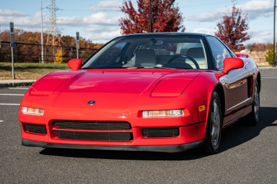 1991 Acura NSX in Formula Red over Ivory