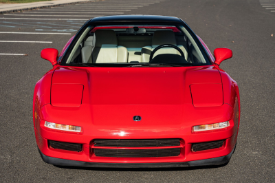 1991 Acura NSX in Formula Red over Ivory