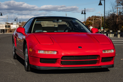 1991 Acura NSX in Formula Red over Ivory