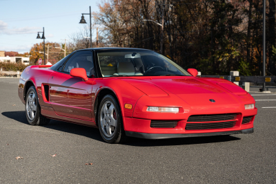 1991 Acura NSX in Formula Red over Ivory