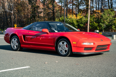 1991 Acura NSX in Formula Red over Ivory