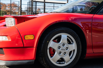 1991 Acura NSX in Formula Red over Ivory