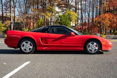 1991 Acura NSX in Formula Red over Ivory