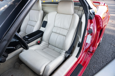 1991 Acura NSX in Formula Red over Ivory