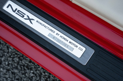 1991 Acura NSX in Formula Red over Ivory