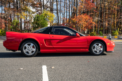 1991 Acura NSX in Formula Red over Ivory