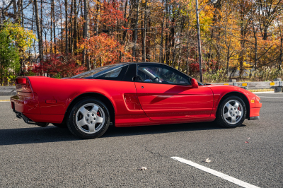 1991 Acura NSX in Formula Red over Ivory