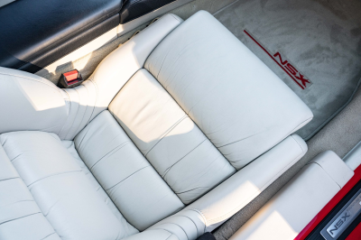 1991 Acura NSX in Formula Red over Ivory