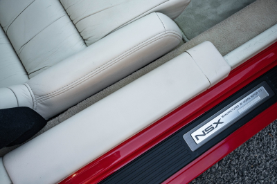 1991 Acura NSX in Formula Red over Ivory