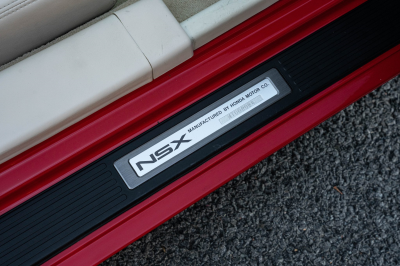 1991 Acura NSX in Formula Red over Ivory