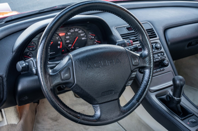 1991 Acura NSX in Formula Red over Ivory