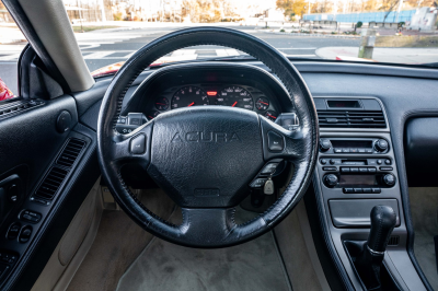 1991 Acura NSX in Formula Red over Ivory