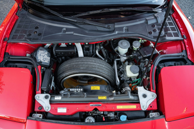 1991 Acura NSX in Formula Red over Ivory