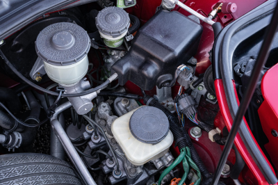 1991 Acura NSX in Formula Red over Ivory