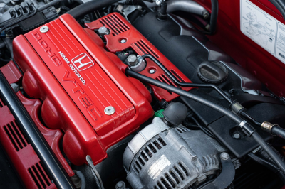 1991 Acura NSX in Formula Red over Ivory