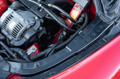 1991 Acura NSX in Formula Red over Ivory