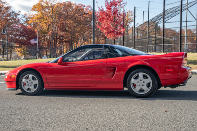 1991 Acura NSX in Formula Red over Ivory