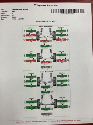 1991 Acura NSX in Formula Red over Ivory