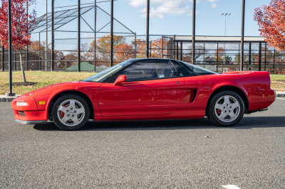 1991 Acura NSX in Formula Red over Ivory