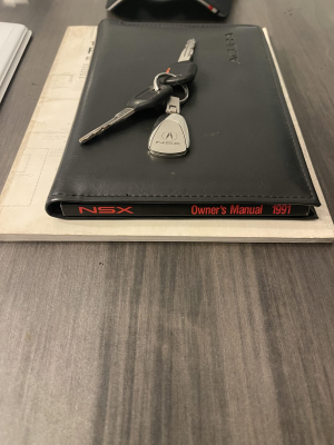 1991 Acura NSX in Formula Red over Ivory