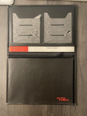 1991 Acura NSX in Formula Red over Ivory