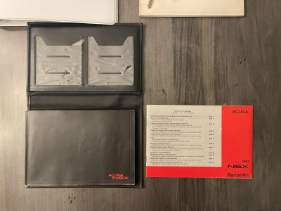 1991 Acura NSX in Formula Red over Ivory