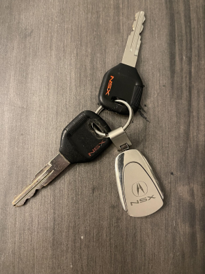 1991 Acura NSX in Formula Red over Ivory