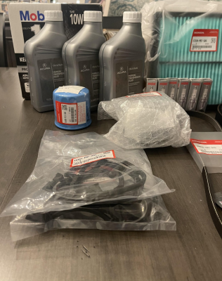 1991 Acura NSX in Formula Red over Ivory