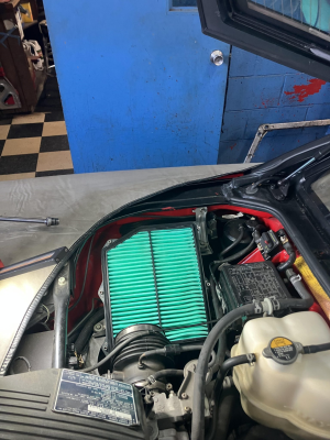 1991 Acura NSX in Formula Red over Ivory