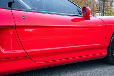 1991 Acura NSX in Formula Red over Ivory