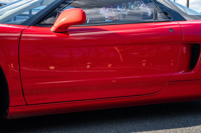 1991 Acura NSX in Formula Red over Ivory