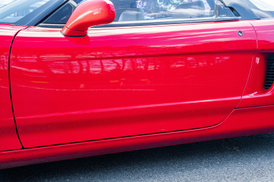 1991 Acura NSX in Formula Red over Ivory