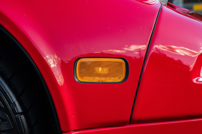 1991 Acura NSX in Formula Red over Ivory