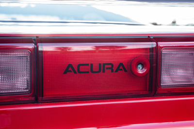 1991 Acura NSX in Formula Red over Ivory
