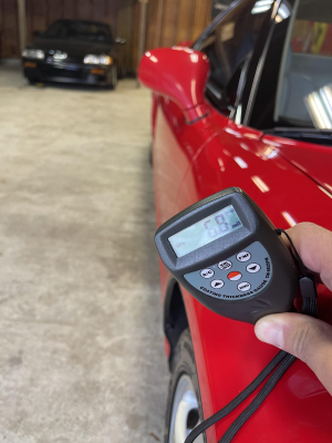 1991 Acura NSX in Formula Red over Ivory