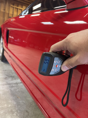 1991 Acura NSX in Formula Red over Ivory