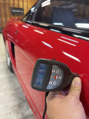 1991 Acura NSX in Formula Red over Ivory