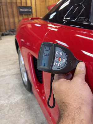 1991 Acura NSX in Formula Red over Ivory