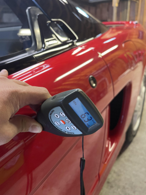 1991 Acura NSX in Formula Red over Ivory