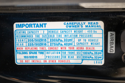 1991 Acura NSX in Berlina Black over Black