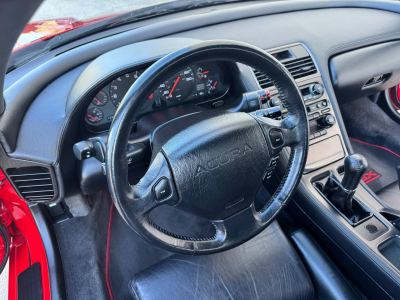 1991 Acura NSX in Formula Red over Black