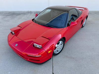 1991 Acura NSX in Formula Red over Black