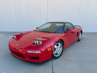 1991 Acura NSX in Formula Red over Black