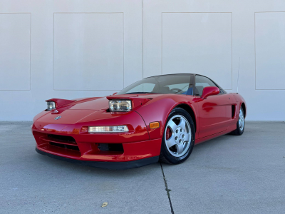 1991 Acura NSX in Formula Red over Black