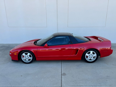 1991 Acura NSX in Formula Red over Black
