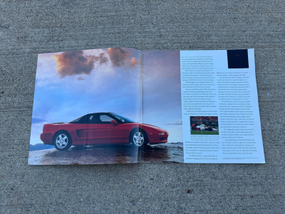 1991 Acura NSX in Formula Red over Black