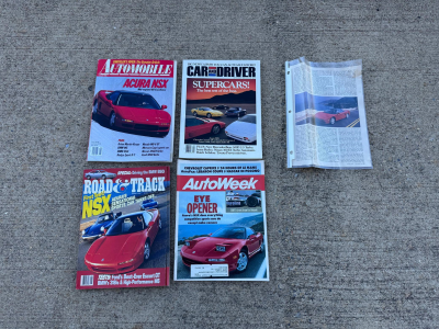 1991 Acura NSX in Formula Red over Black
