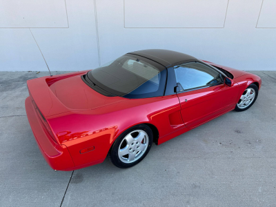 1991 Acura NSX in Formula Red over Black